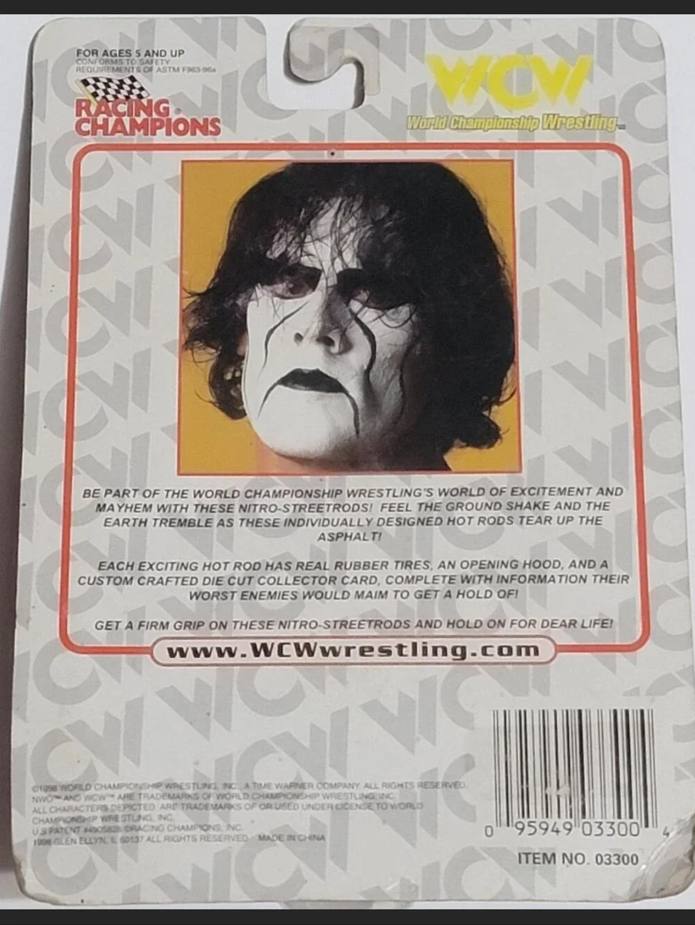 Glacier WCW Nitro-Street Rods Die Cast Car by Racing Champions 1998 1/64